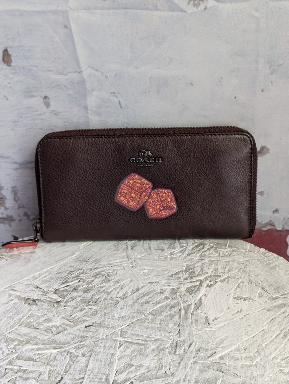 Coach Glitter Dice Wallet